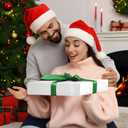 YANGTE 12 Pack White Gift Boxes with Lids for Presents, 17" Large Gift Boxes for Clothes Robe Shirt, Assorted Sizes Boxes with 4-inch Deep Robe Box for Christmas, Birthday and More