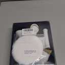 SAMCAMI Ceramic Dollhouse Furniture 1 12 Scale  Doll House Furniture Toys for Dollhouse Bathroom  Miniature Furniture Incl Toilet, Bathtub, Washbasin, Fluffy Carpet and Other Dollhouse Accessories