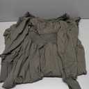 R.Vivimos Women's Puff Long Sleeve Maxi Dress Square Neck Elastic Empire Waist Swiss Dots Casual Flowy A-Line Long Dresses M