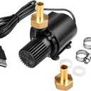 Submersible Clear Water Pump, 4W USB Powered Mini Fountain Circulation Pump for Aquarium