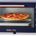 2 Slice Toaster Oven, Small Countertop Oven, Compact Mini Oven Fits 9” Pizza, with Timer & Temperature Control with Baking Tray & Rack for Kitchen, Dorm, Apartment, 750W