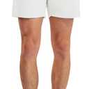 PULI Golf Shorts Men Relaxed Fit Stretch Dress Lightweight Casual Waterproof Travel Quick Dry Summer Shorts 5 Inch Inseam (White, 36)