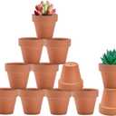 vensovo 2.5 Inch Small Terracotta Pots - 12 Pack Terra Cotta Terra Cotta Pot with Drainage, Clay Ceramic Pottery Planter for Indoor/Outdoor Plants, Crafts, Wedding Favor