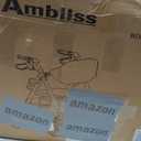 Ambliss 10" Front Wheeled Walkers for Seniors,Rollator Walker with Seat and Extra Wide Backrest, Lightweight Collapsible Rolling Walker, Adjustable Height Rollator Walker with Cup & Cane Holder (Blue)