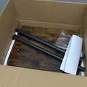 TV Tray Table for Couch - Adjustable Height & 360Swivel Panel DesignLarger Metal and Wooden Base to Prevent SlippingSofa Armrest Tray Table for Eating Laptop Couch Bed Dinner or Small Space (Standard 1 Pack, Brown)