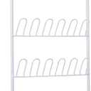 ClosetMaid 8040 18-Pair Over The Door Shoe Rack, 5-Inch D x 58-Inch H x 22.63-Inch W, White
