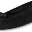 isotoner Women's Diamond Microterry Ballerina Slippers (8-9)
