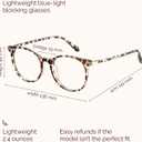 Gaoye Blue Light Blocking Glasses, Retro Round Eyewear Frame Anti Eyestrain Computer Glasses for Women Men (*Leopard)