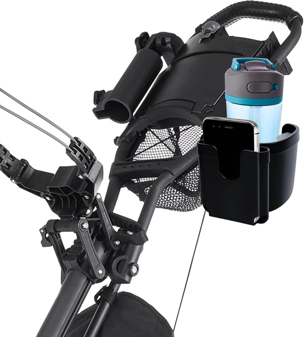 Cup Holder for Golf Push Cart, Golf Cart Accessories Compatible with Clicgear, SunMountain, Caddytek, Bagboy