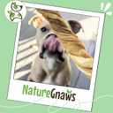 Nature Gnaws Tripe Twists for Dogs 4-5" (20 Count) - Crunchy Grain Free Reward Snack for Small, Medium & Large Breeds - Natural Beef Dog Chew Treats - Rawhide Free