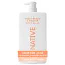Native Body Wash for Women & Men, Sweet Peach & Nectar, 36 oz Pump Bottle, Sulfate-Free & Gentle