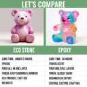 Eco Stone Casting Resin Kit  Non-Toxic Plaster of Paris Alternative  Fast Curing & Demolding, Water-Based Formula for DIY  Easy to Use Acrylic Resin Powder Kit (3.6kg, 7.5lbs)