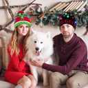 Blowata Christmas Hat Light Up Christmas Knitted Beanie Hat, Cute Cartoon Design Xmas Knit Cap with 6 Colorful LED Lights