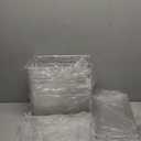 JollyPack 4 Pack Clear Stackable Storage Drawers, Easy to Assemble Multi-Use Bathroom Organizers and Storage, Suitable for Vanity, Bathroom, Makeup, Under Sink, Office, Kitchen and Pantry