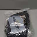 Rubber Fishing Net Replacement Hook Resist Fishing Nets for Fly Fish Landing Net, Trout Nets,Rubber Mesh Bag 4 Size (Fit Hoop Dia.:15.7" - 17.7"/Depth:15.7"/CIRC:50", Black)