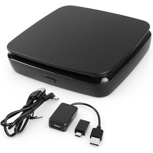 Portable External CD Player for Car with Bluetooth and USB/Type-C Connection, CD Player for Car Audio Systems/TV/MacBook pro/Laptops Desktops/Bluetooth Speaker with Plug and Play