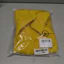 ZOOMOON Womens Work Tops Sheer Long Sleeve Shirts V Neck Chiffon Blouses Business 2025 Casual Tops for Women Yellow L