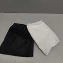 Leakproof Cloth Diaper Covers for Adult, Incontinence Protective Briefs Underwear, Reusable Plastic Pants Special Needs 2Pcs (WhiteBlack, L)