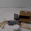 Cholemy 36 Pcs Paint and Sip Kit for Adults 8''x10'' Pre Drawn Canvas for Painting DIY Afro Acrylic Painting Kit Wood Easel Brushes Date Night Bulk for Christmas Party Gifts(Butterfly)