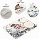 Cute Christmas Snowman Dish Drying Mat, Ultra Absorbent Reversible Microfiber, and Protector for Kitchen Countertops 18 In x 24 In