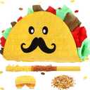 Sratte Taco Piata Mexican Themed Party Piata with Stick Blindfold Confetti Carnival Mexican Cinco De Mayo Fiesta Game for Cinco De Mayo Fiesta Theme Birthday Party, 16 x 8 x 3 Inch