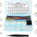 ZH 1.5MM Connectors and 28AWG Pre-Crimped Silicone Cables kit Compatible with JST ZH 1.5 Connector 2/3/4/5/6/7/8/9/10 Pin Housing Adapter Cable with Length of 160mm (6.3inch) Wire