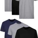 Hanes Men's Undershirt Packs, Stay-Tucked Soft Cotton Undershirts, Best Undershirts for Men, White/Black/Asstd Multipacks Large
