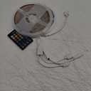 Monster 32.8ft Music Reactive LED Strip with 120 LEDs, 12V Power Adapter, with Remote, Xtreme Easy Use