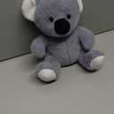 BJ TOY CO Stuffed Kolaha Plushie, Gray 