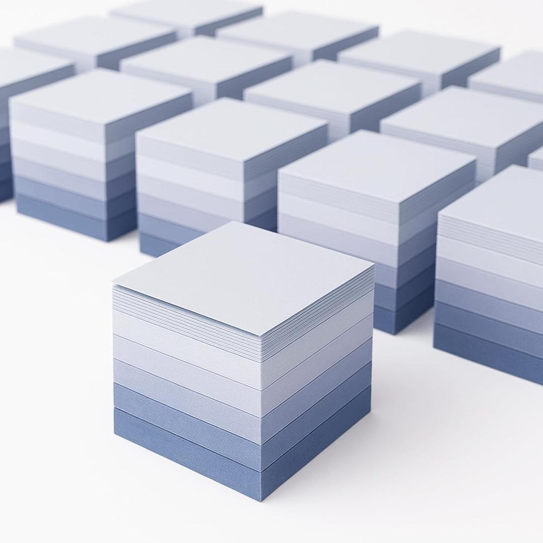 Thenshop 60 Packs Sticky Notes Bulk 3x3 Inches Colorful Self Stick Note Pads Paper Memo for Office School Notebook Supplies, 60 Pads, 50 Sheets/pad(Blue Series Color)