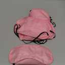 6 Pack Blindfold Eye Mask Cover Sleep Mask for Party Games Travel Sleep Team Build Party Supply with Adjustable Strap for Women Men Kids, Pink