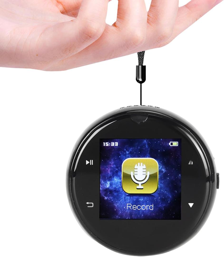 Digital Voice Recorder with Bluetooth 4.2, 1536kbps Lossless Audio Quality Long Distance Recording Dual PCM Microphone, MP3 Player FM Radio AVI Video Playback Touchscreen Control 4GB Storage