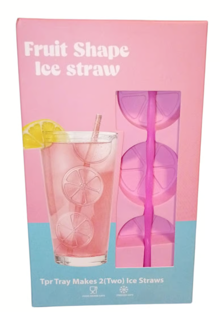 5 x  Fruit Shape Ice Straw Mold