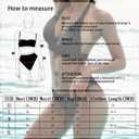 Women's Mid Rise Bikini Suit Halter Neck V Tie Push Up Front Classic Polka Dot Two Swimsuit (Blue, XL)