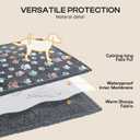 Luciphia Waterproof Dog Blanket Reversible Sherpa Fleece for Small Dogs Cat