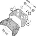 eXtremeRate Full Set Shell Buttons for Xbox One Elite Series 2 Controller, Clear Black Replacement Faceplate Back Plate Bottom Shell with Buttons for Xbox Elite Series 2 Core Controller - Model 1797