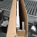 Ostutry 53in Extra Tall Cat Gate for Doorway No Drilling 29.5-40.1in Wide Dog Gate with Cat Door Pressure Mounted Walk Through Pet Gate (White)