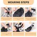 , Anti-Scratch Dog Drag Bag, Polyester Pet Injuries Protection Bag with Safety Lock Buckle Drag Bags for Paralyzed Dogs Disabled Back Rear Legs, Dog Purse