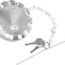 Locking Diesel Fuel Cap 3 1/2" Course Thread 5.5 TPI Fit for Kenworth Freightliner Peterbilt Western Star Fuel Tank, Semi Truck Tank Locking Gas Cap Replace 572.1036, SNV 431089 with 2Keys