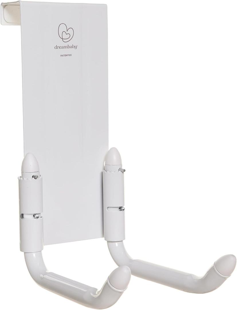 Dreambaby StrollAway Over The Door Baby Stroller Hanger  Heavy Duty Metal Hook Organizer with 50lb Load Capacity