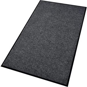 Profile Rubber Door Mat, 72x48inch, Heavy Duty, Entrance Doormat, Indoor and Outdoor, Waterproof, Easy Clean Shoe Scraper, Home Rug Welcome Mats for Entryway, Patio, Porch (Grey)