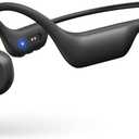 Bone Conduction Headphones Bluetooth 5.3 Open Ear Headphones, 7H Playtime Wireless Headphones, IPX5 Sweatproof Lightweight Sports Headset for Running, Cycling, Walking (Black)