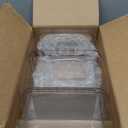 STORi Bliss 10" x 6" Open Clear Pantry Organizer Bin, Set of 4, Plastic Containers with Handle for Kitchen, Fridge, Cabinet, Closet, Bathroom, Undersink Storage Made in USA