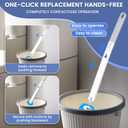 2026 Disposable Toilet Brush Cleaning System with Aromatherapy Refills (Ocean, Lemon, Lavender) Includes Cleaning Stick, Storage Box, and Scented Refill Tabs