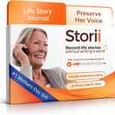 Storii - Record Your Life Story: Guided Voice Journal & Audio Memoir - A Unique Way to Share Your Story - 12 Months of Call Prompts & Automatic Transcription for Mom & Grandma