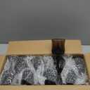 Dualshine 24 Pack Plastic Glasses, Black Plastic Goblets for Wedding Reception, Drinking Glasses for PartiesHalloweenBirthdaysGifts