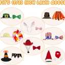 8 Set Porch Goose Outfits for Patio Lawn & Garden Outdoor Dcor, All Seasons Goose Costume Bundle with Christmas Halloween Easter 4th of July Thanksgiving, Outdoor Goose Statues Decorations