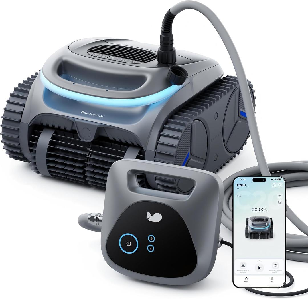 (2026 New) BuHybrid L6 Gen2 Corded & Cordless Hybrid Pool Vacuum, Dark Gray