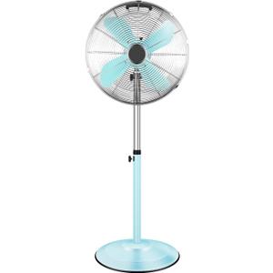 Simple Deluxe 16 Inch High Velocity Stand Fan, Adjustable Heights, 75Oscillating, Quality Made Fan with 3 Settings Speeds, Heavy Duty Metal for Industrial, Commercial, Residential, Color: Green