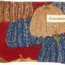 Forest Cosmetic Bag Mushroom Makeup Bag Vintage Garden Travel Toiletry Organizer with Zipper for Women Girls (Pumpkin)